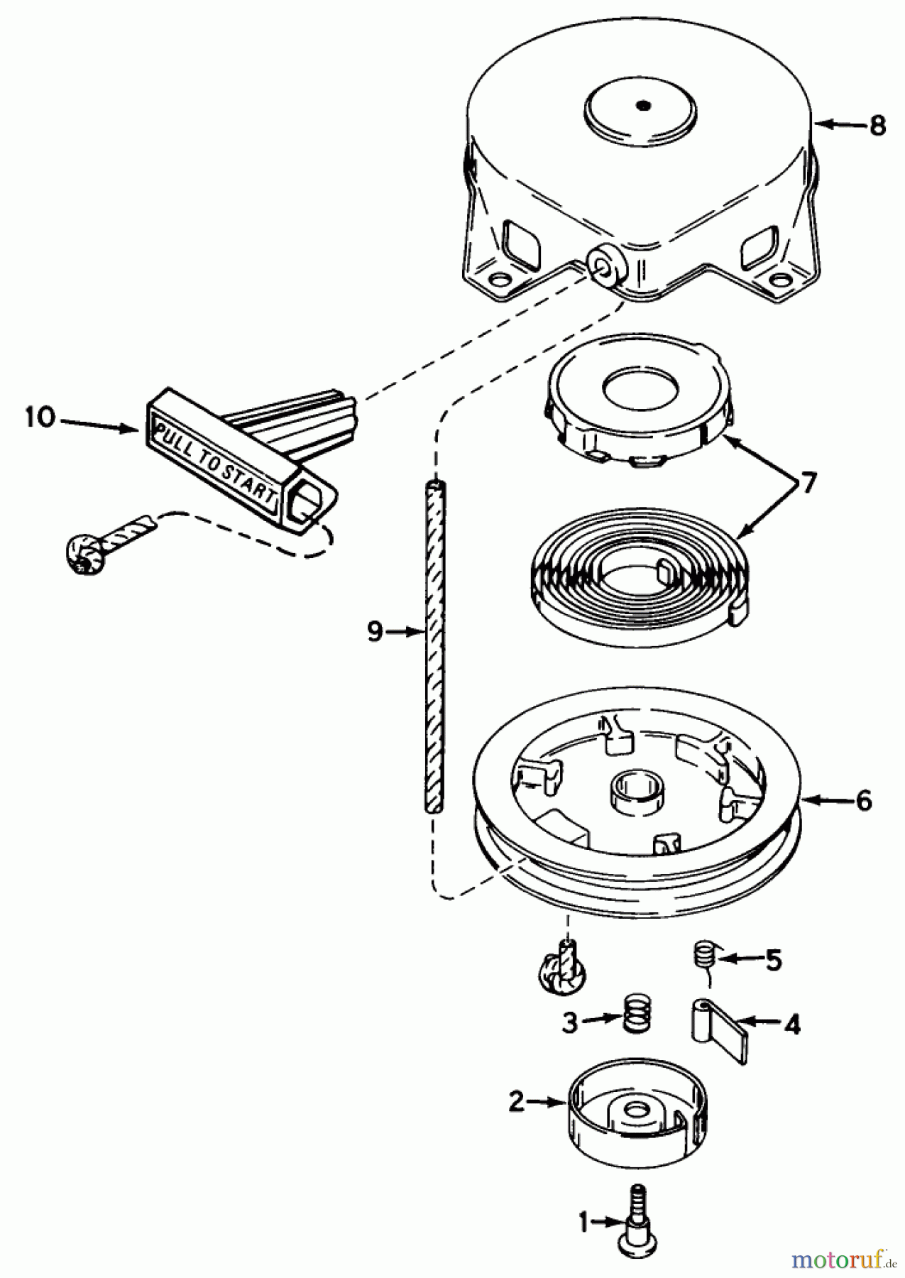  Toro Neu Snow Blowers/Snow Throwers Seite 1 38162 (S-620) - Toro S-620 Snowthrower, 1989 (9000001-9999999) REWIND STARTER NO. 590537