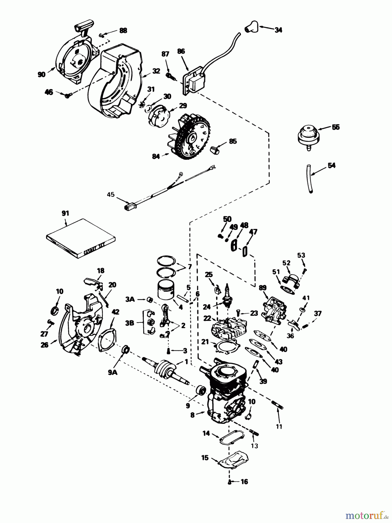  Toro Neu Snow Blowers/Snow Throwers Seite 1 38165 (S-620) - Toro S-620 Snowthrower, 1985 (5010001-5999999) ENGINE TECUMSEH MODEL NO. AH-600 TYPE 1622