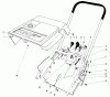 Toro 38165 (S-620) - S-620 Snowthrower, 1989 (9000001-9999999) Ersatzteile SHROUD & HANDLE ASSEMBLY