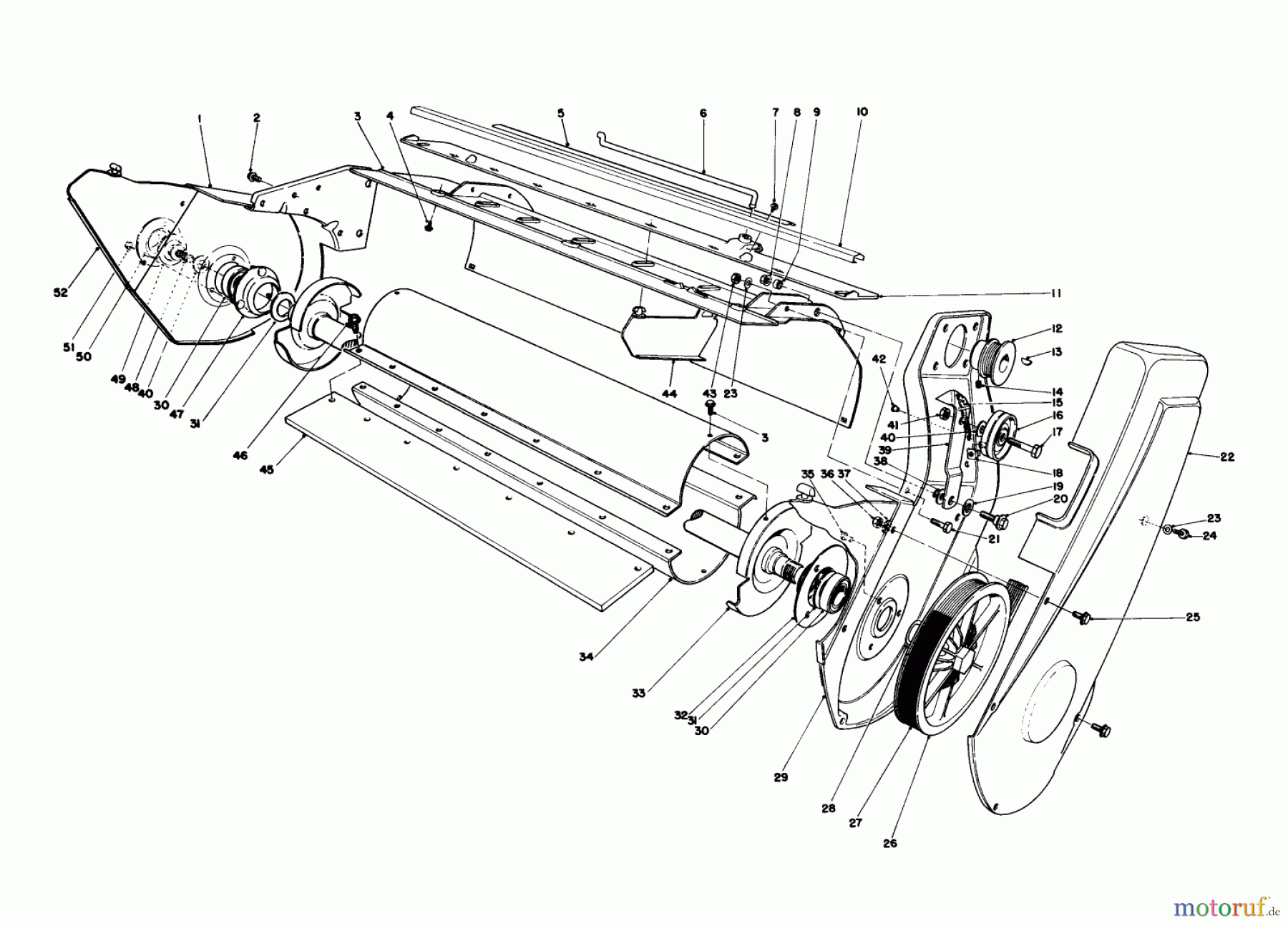  Toro Neu Snow Blowers/Snow Throwers Seite 1 38167C (S-620) - Toro S-620 Snowthrower, 1986 (6000001-6999999) LOWER MAIN FRAME ASSEMBLY