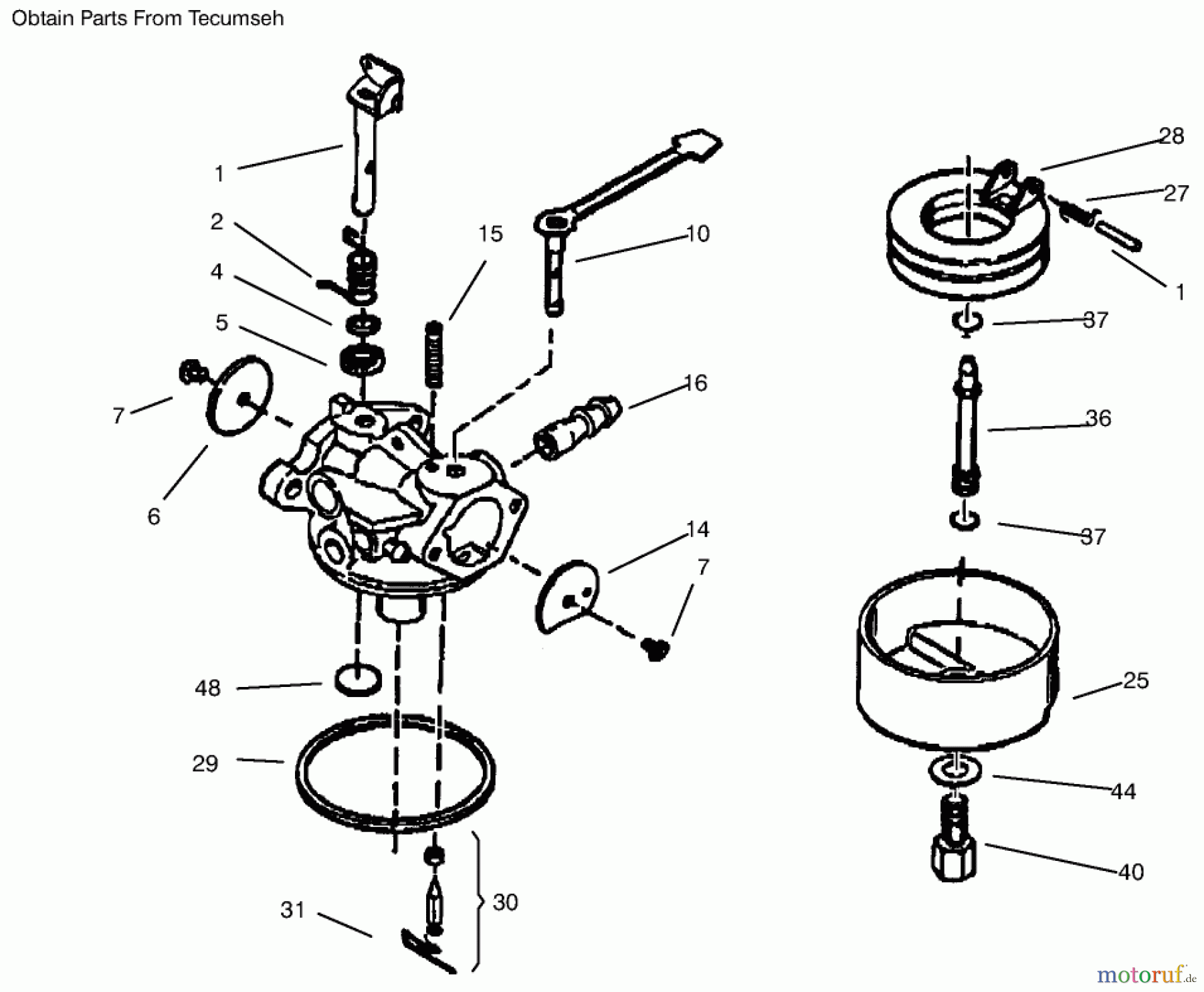  Toro Neu Snow Blowers/Snow Throwers Seite 1 38182 - Toro CCR Powerlite Snowthrower, 2000 (200000001-200999999) CARBURETOR NO. 640086 (MODEL NO. 38170 ONLY)