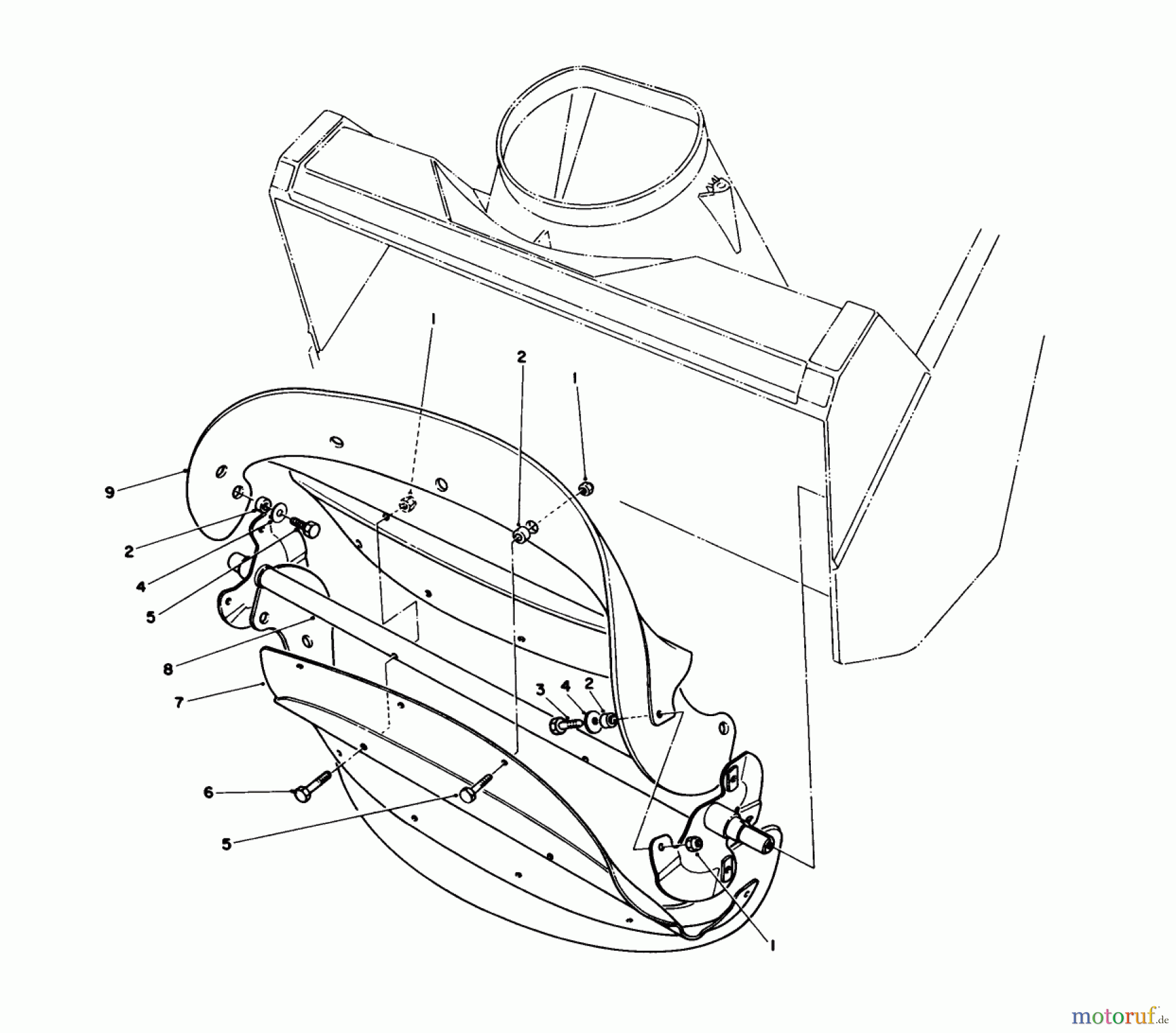  Toro Neu Snow Blowers/Snow Throwers Seite 1 38180 - Toro CCR 2000 Snowthrower, 1986 (6000001-6999999) ROTOR ASSEMBLY