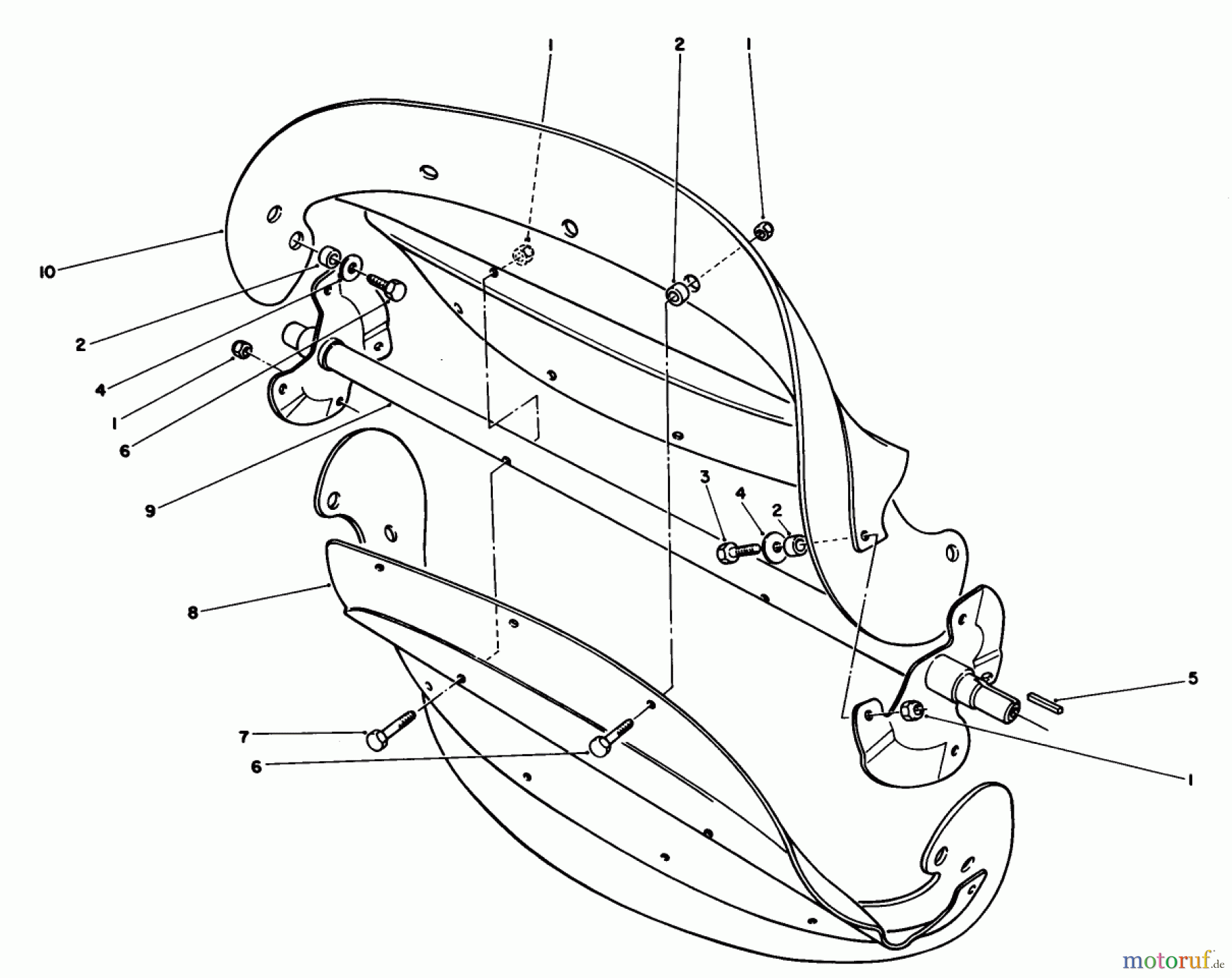  Toro Neu Snow Blowers/Snow Throwers Seite 1 38180 - Toro CCR 2000 Snowthrower, 1991 (1000001-1999999) ROTOR ASSEMBLY