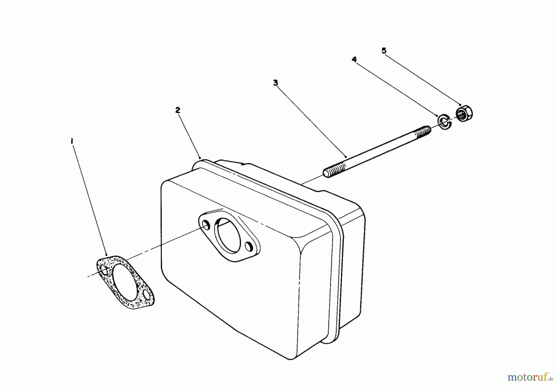  Toro Neu Snow Blowers/Snow Throwers Seite 1 38181 - Toro CCR 2000 Snowthrower, 1993 (3900001-3999999) MUFFLER ASSEMBLY (ENGINE MODEL NO. 47PM1-4)