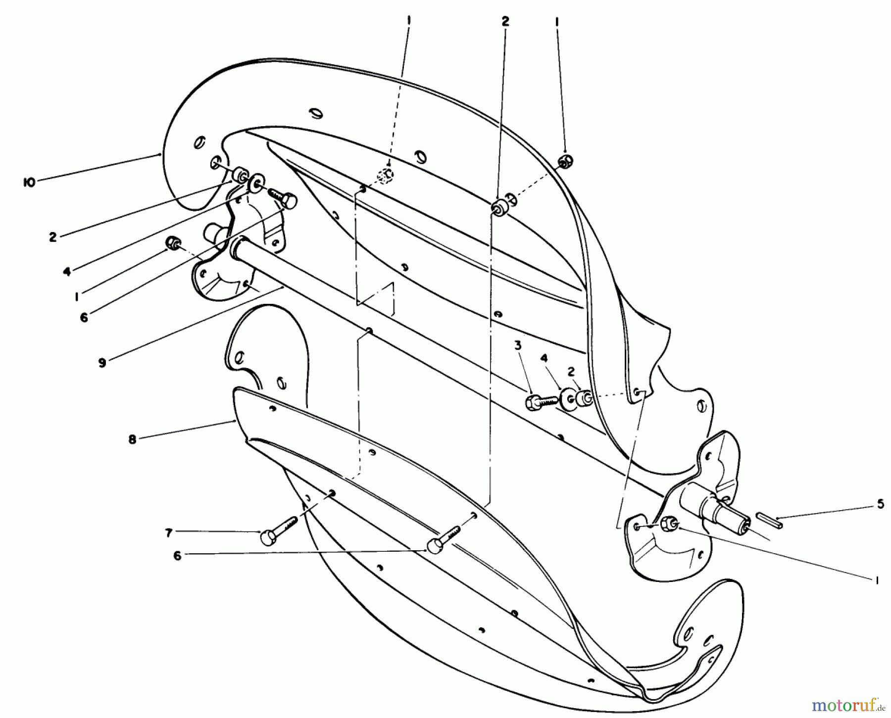  Toro Neu Snow Blowers/Snow Throwers Seite 1 38185 - Toro CCR 2000 Snowthrower, 1990 (0000001-0999999) ROTOR ASSEMBLY