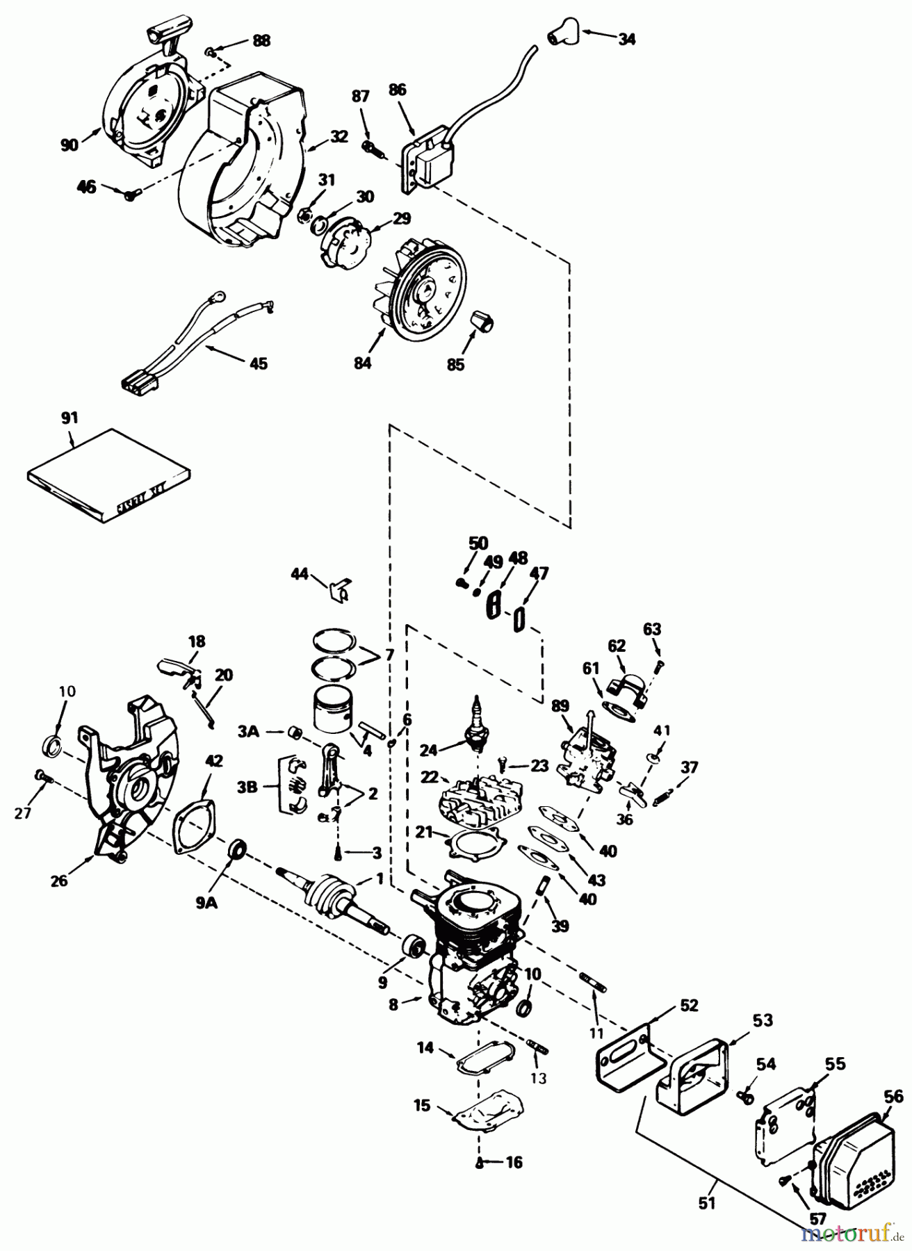  Toro Neu Snow Blowers/Snow Throwers Seite 1 38190 - Toro CCR 1000 Snowthrower, 1991 (1000001-1999999) ENGINE TECUMSEH MODEL NO. HSK600 TYPE 1659-N (MODEL NO. 38190 ONLY)