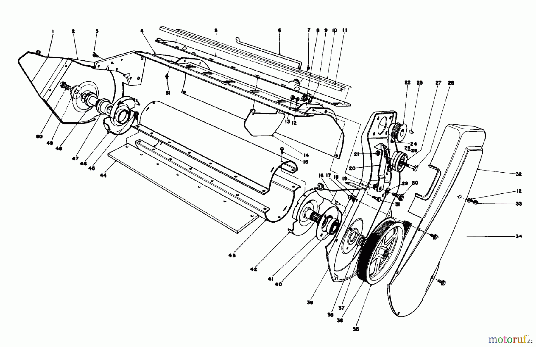  Toro Neu Snow Blowers/Snow Throwers Seite 1 38232 (S-200) - Toro S-200 Snowthrower, 1982 (2000001-2999999) LOWER MAIN FRAME ASSEMBLY