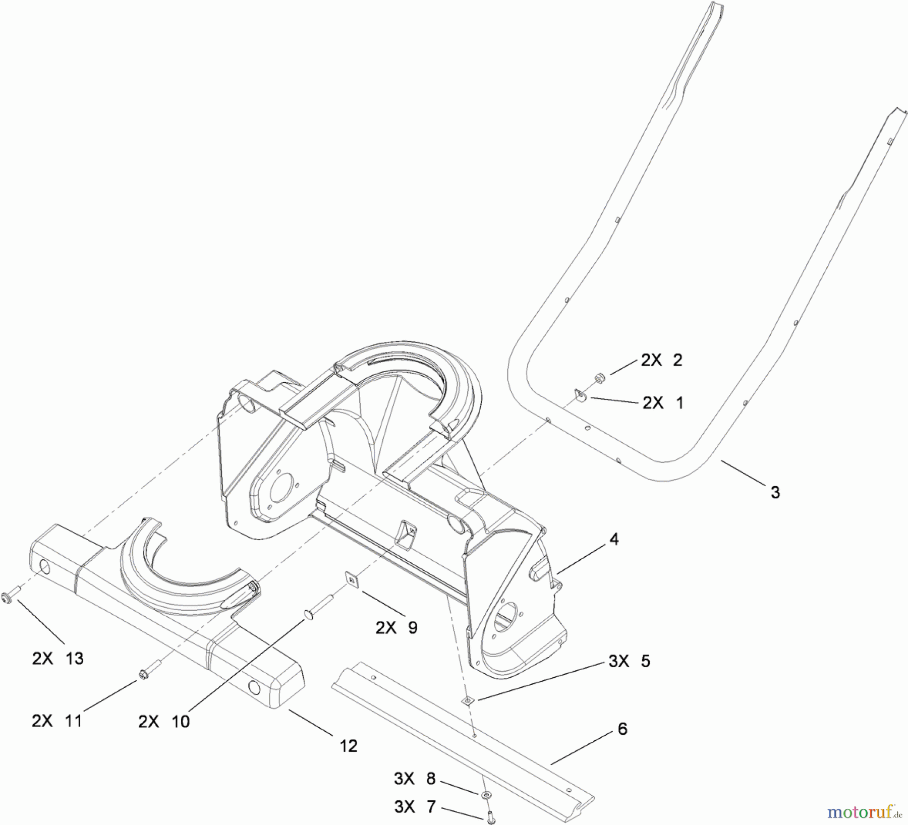  Toro Neu Snow Blowers/Snow Throwers Seite 1 38272 (180) - Toro Power Clear 180 Snowthrower, 2011 (311003001-311999999) AUGER HOUSING ASSEMBLY