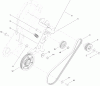 Toro 38283 - Powerlite Snowthrower, 2013 (SN 313000001-313999999) Ersatzteile BELT AND DRIVE ASSEMBLY