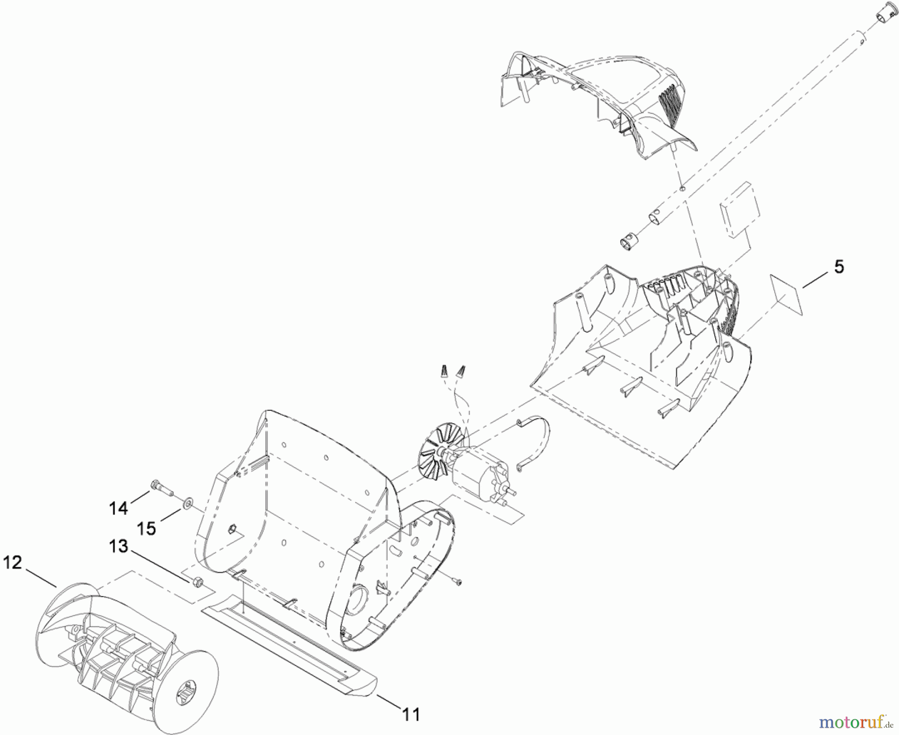  Toro Neu Snow Blowers/Snow Throwers Seite 1 38361 - Toro Power Shovel, 2008 (280000001-280999999) SHROUD AND AUGER ASSEMBLY