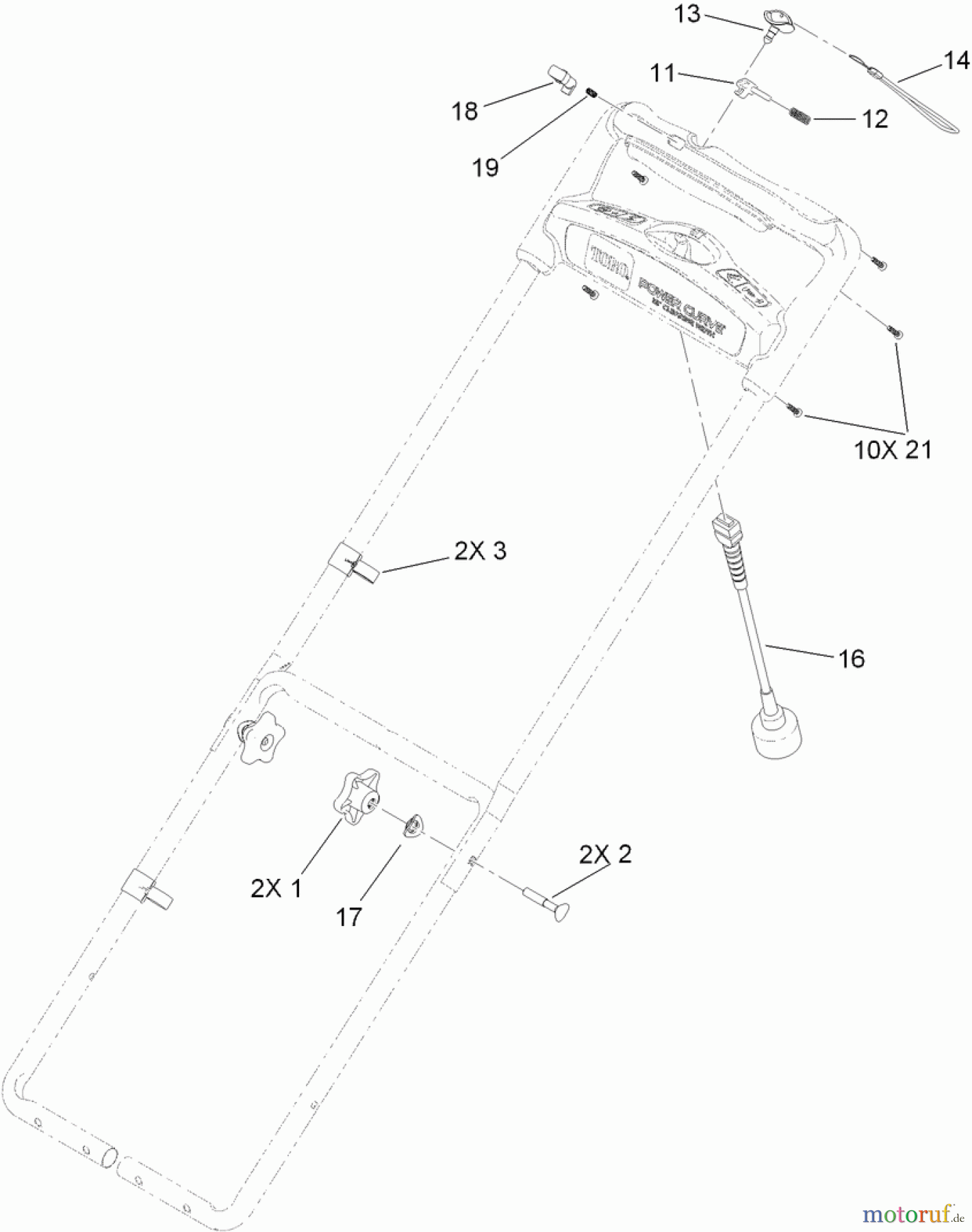  Toro Neu Snow Blowers/Snow Throwers Seite 1 38381 (1800) - Toro 1800 Power Curve Snowthrower, 2014 (SN 314000001-314999999) HANDLE ASSEMBLY