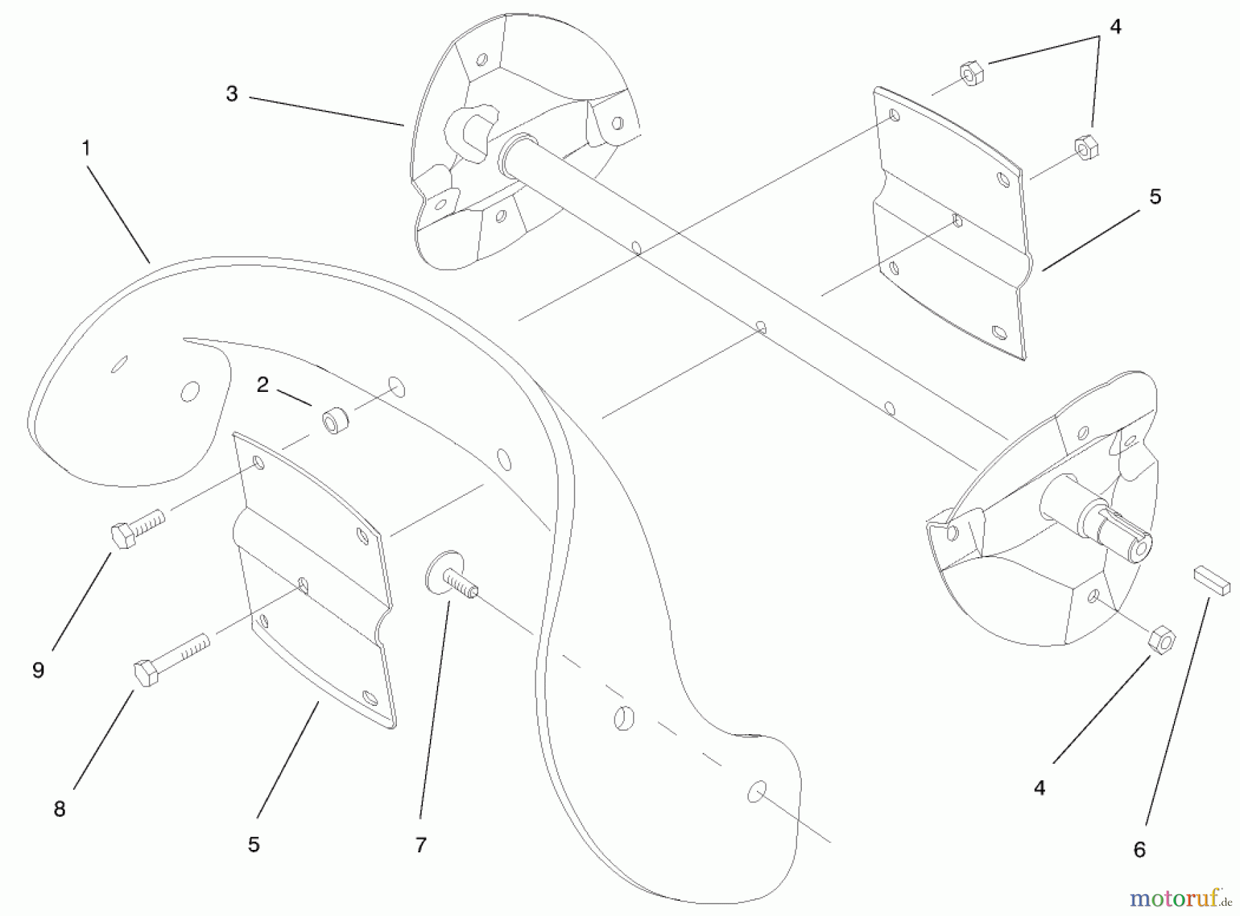  Toro Neu Snow Blowers/Snow Throwers Seite 1 38400 (1000) - Toro CCR 1000 Snowthrower, 1999 (99000001-99999999) ROTOR ASSEMBLY