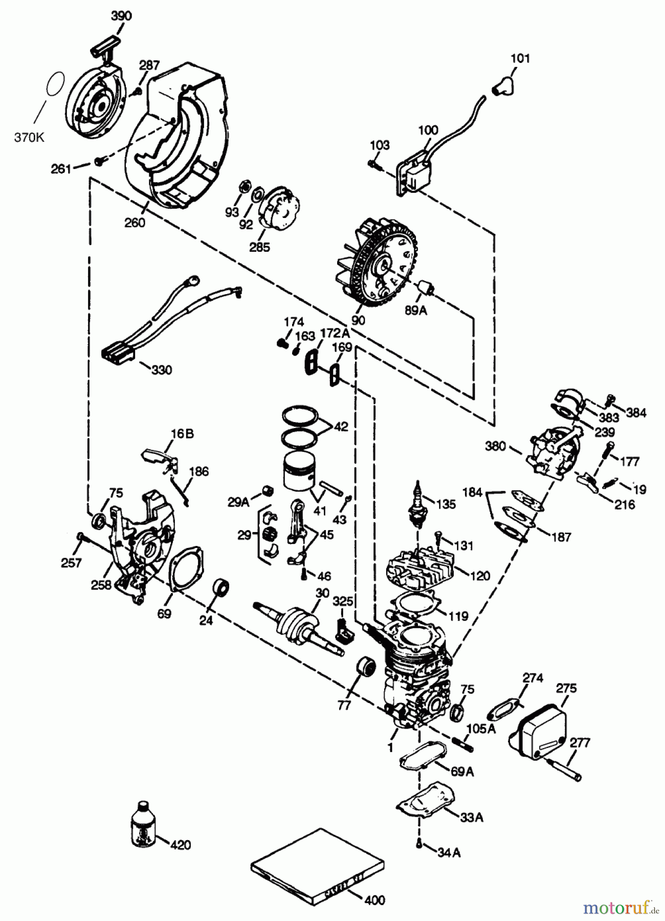  Toro Neu Snow Blowers/Snow Throwers Seite 1 38400 (1000) - Toro CCR 1000 Snowthrower, 2000 (200000001-200999999) ENGINE TECUMSEH MODEL NO. HSK635-1721A