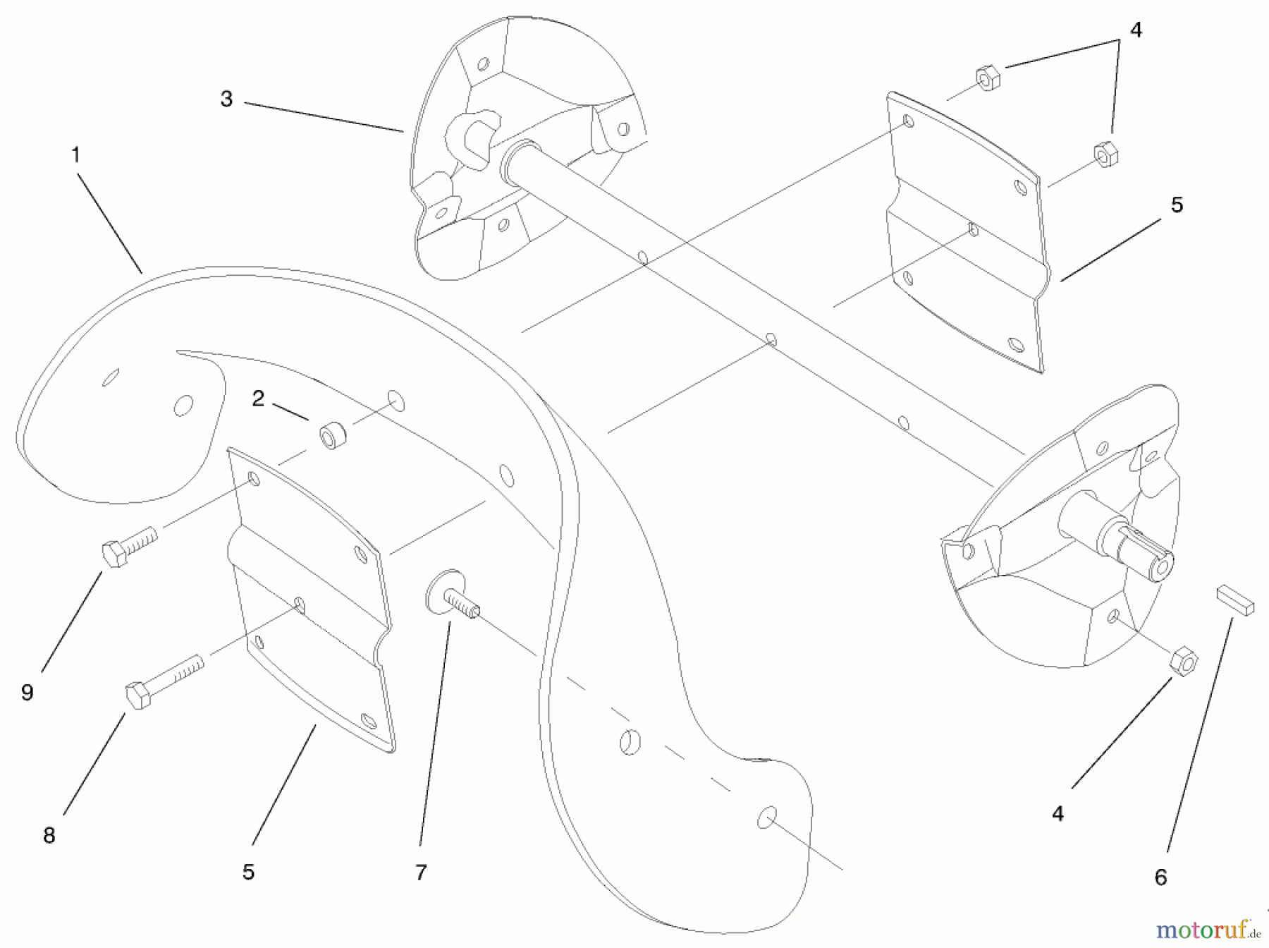  Toro Neu Snow Blowers/Snow Throwers Seite 1 38405 (1000) - Toro CCR 1000 Snowthrower, 2000 (200000001-200999999) ROTOR ASSEMBLY