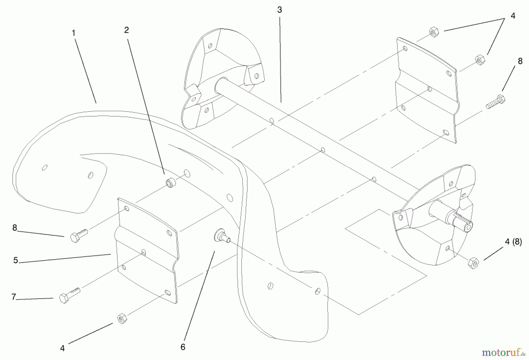  Toro Neu Snow Blowers/Snow Throwers Seite 1 38413 (2450) - Toro CCR 2450 Snowthrower, 2001 (210000001-210999999) IMPELLER ASSEMBLY