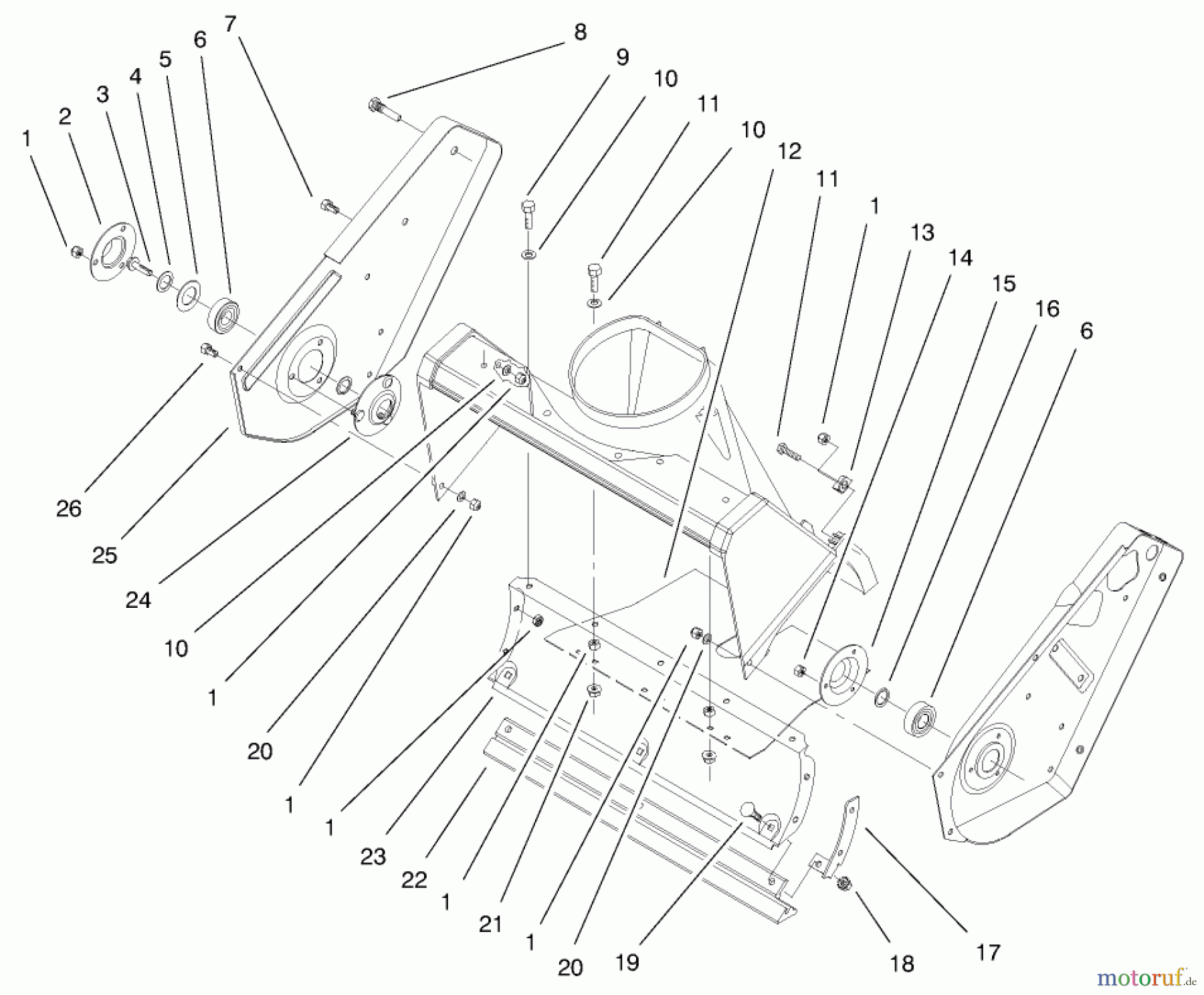  Toro Neu Snow Blowers/Snow Throwers Seite 1 38415 (2400) - Toro CCR 2400 Snowthrower, 1997 (7900001-7999999) SIDE PLATE & SCRAPER ASSEMBLY