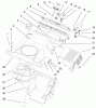 Toro 38418 (2400) - CCR 2400 Snowthrower, 1999 (9900001-9999999) Ersatzteile SHROUD ASSEMBLY