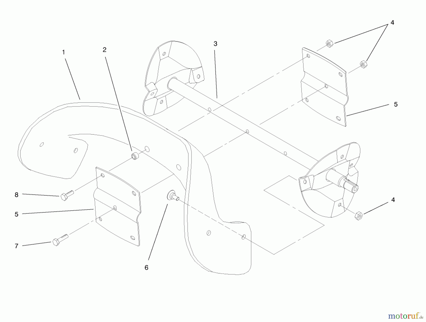  Toro Neu Snow Blowers/Snow Throwers Seite 1 38423 (2500) - Toro CCR 2500 Snowthrower, 1998 (8900001-8999999) ROTOR ASSEMBLY