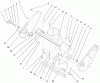 Toro 38422 (2500) - CCR 2500 Snowthrower, 1999 (9900001-9999999) Ersatzteile AUGER HOUSING ASSEMBLY