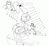 Toro 38431 (3000) - CCR 3000 Snowthrower, 1997 (7900001-7999999) Ersatzteile DISCHARGE CHUTE ASSEMBLY