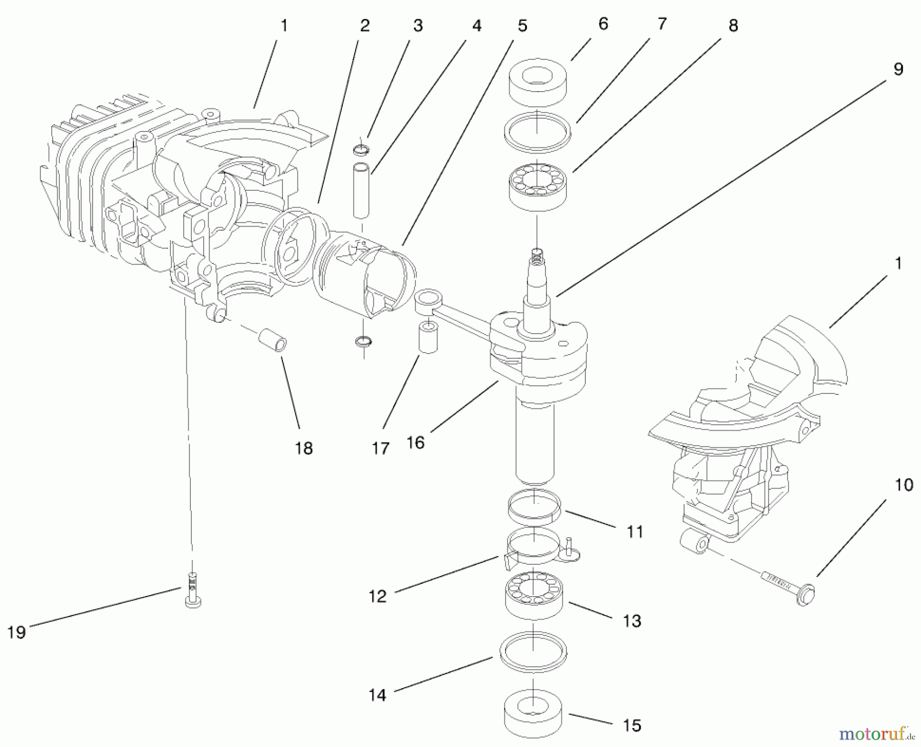  Toro Neu Snow Blowers/Snow Throwers Seite 1 38430 (3000) - Toro CCR 3000 Snowthrower, 1999 (9900001-9999999) ENGINE ASSEMBLY (MODEL NO. 38430) #1