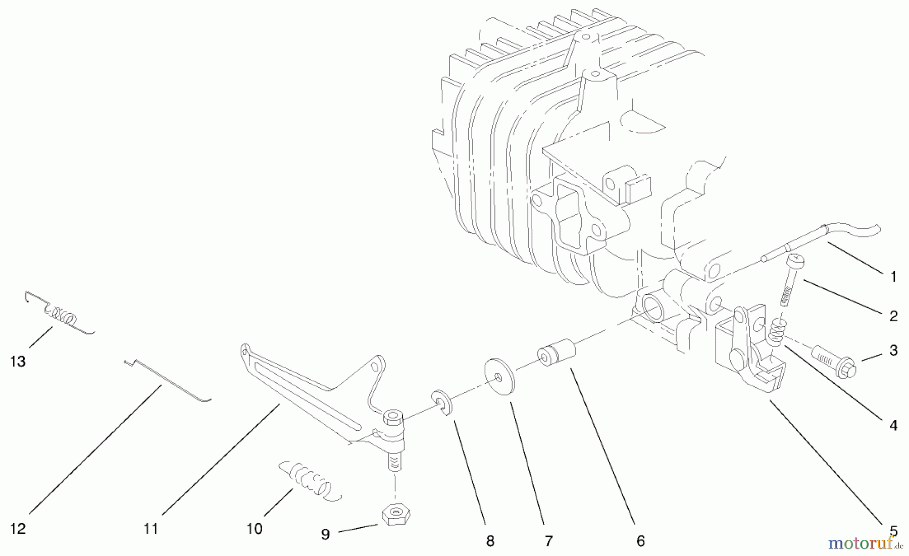  Toro Neu Snow Blowers/Snow Throwers Seite 1 38435 (3000) - Toro CCR 3000 Snowthrower, 1999 (9900001-9999999) ENGINE ASSEMBLY (MODEL NO. 38435) #4