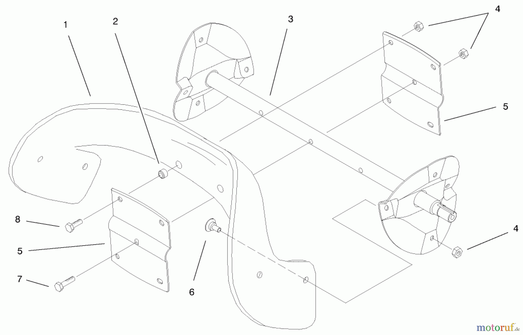  Toro Neu Snow Blowers/Snow Throwers Seite 1 38435 (3000) - Toro CCR 3000 Snowthrower, 1999 (9900001-9999999) ROTOR ASSEMBLY