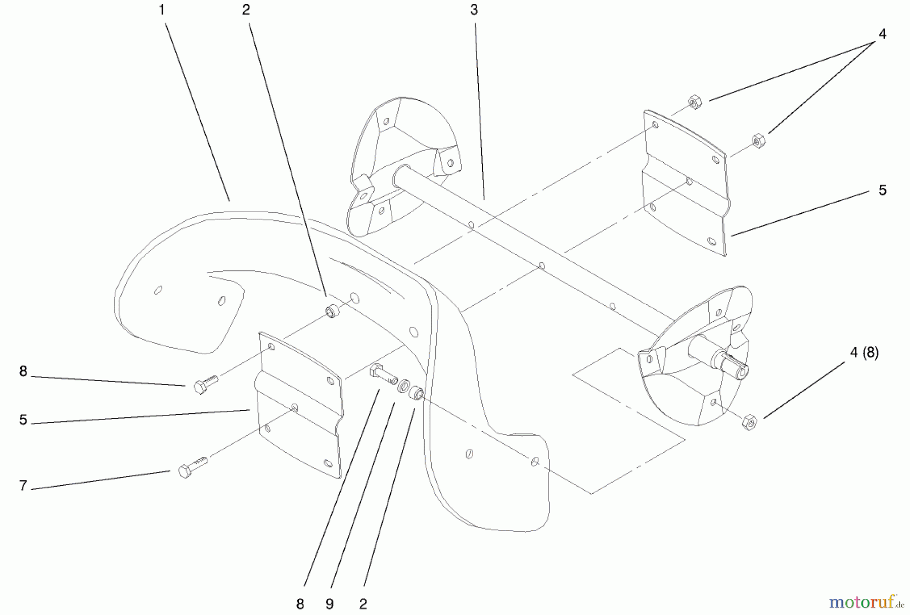  Toro Neu Snow Blowers/Snow Throwers Seite 1 38445 (3650) - Toro CCR 3650 Snowthrower, 2000 (200012328-200999999) IMPELLER ASSEMBLY