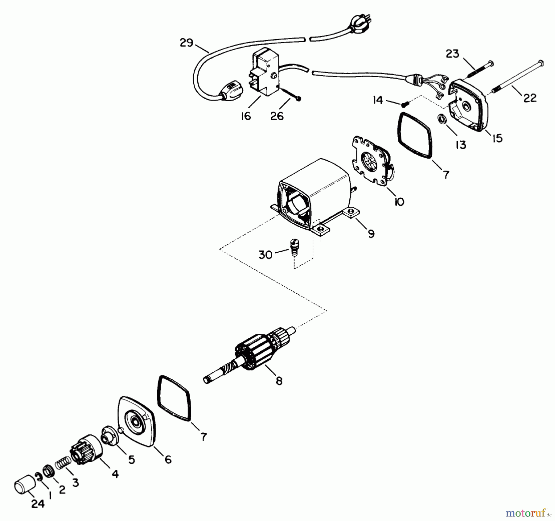  Toro Neu Snow Blowers/Snow Throwers Seite 1 38510 (624) - Toro 624 Power Shift Snowthrower, 1989 (9000001-9999999) ELECTRIC STARTER MOTOR KIT NO. 38-7590 (OPTIONAL)