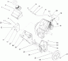 Toro 38515 (2450) - CCR 2450 GTS Snowthrower, 2004 (240000001-240999999) Ersatzteile ENGINE AND FRAME ASSEMBLY