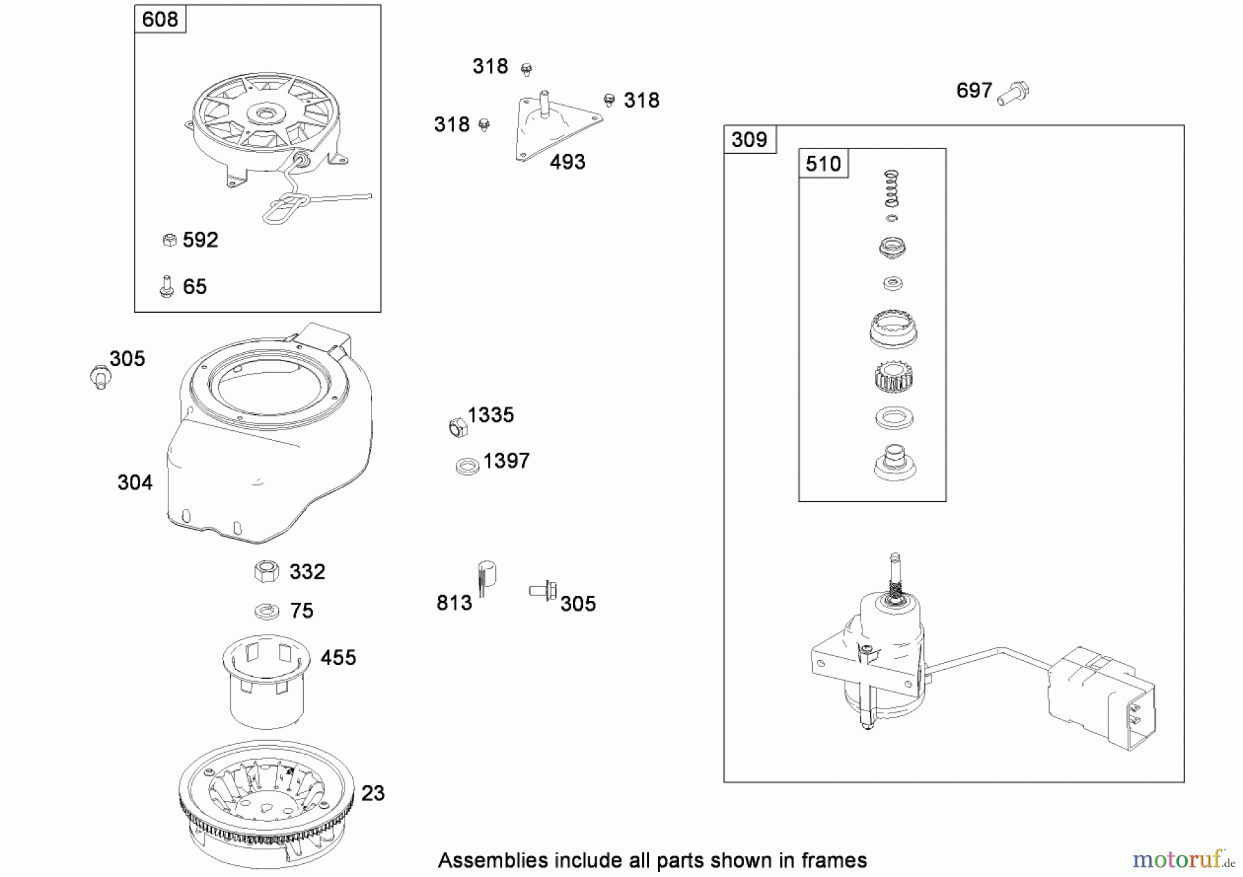  Toro Neu Snow Blowers/Snow Throwers Seite 1 38518 (3650) - Toro CCR 3650 GTS Snowthrower, 2007 (270010001-270999999) FLYWHEEL, BLOWER HOUSING AND STARTER ASSEMBLY BRIGGS AND STRATTON 084233-0198-E8