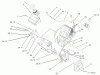 Toro 38538 (3650) - CCR 3650 GTS Snowthrower, 2004 (240000001-240999999) Ersatzteile ENGINE AND FRAME ASSEMBLY