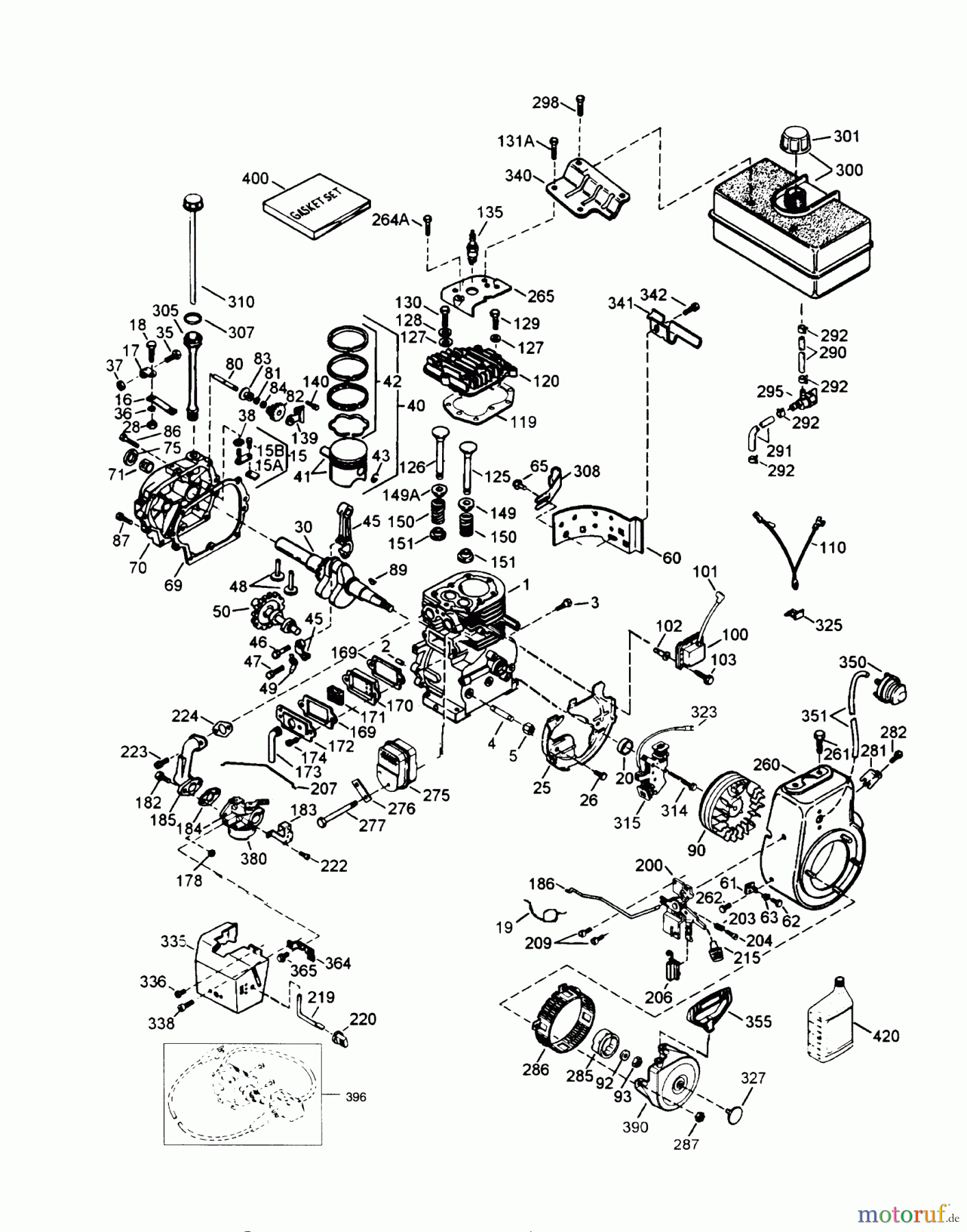  Toro Neu Snow Blowers/Snow Throwers Seite 1 38540 (824) - Toro 824 Power Shift Snowthrower, 1995 (5900001-5999999) ENGINE TECUMSEH MODEL HMSK80-155386S