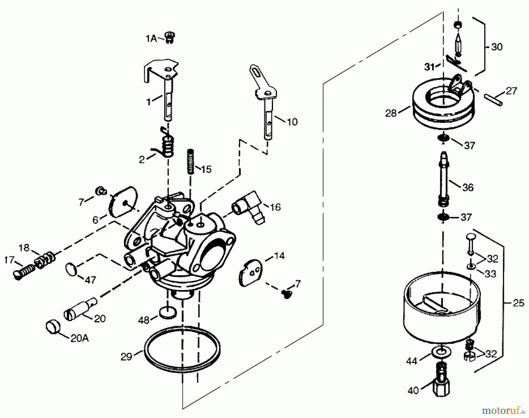  Toro Neu Snow Blowers/Snow Throwers Seite 1 38546 (824) - Toro 824 Power Shift Snowthrower, 1999 (99000001-99999999) CARBURETOR TECUMSEH #640169