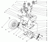Toro 38556 (1028) - 1028 Power Shift Snowthrower, 1997 (7900001-7999999) Ersatzteile TRACTION DRIVE ASSEMBLY
