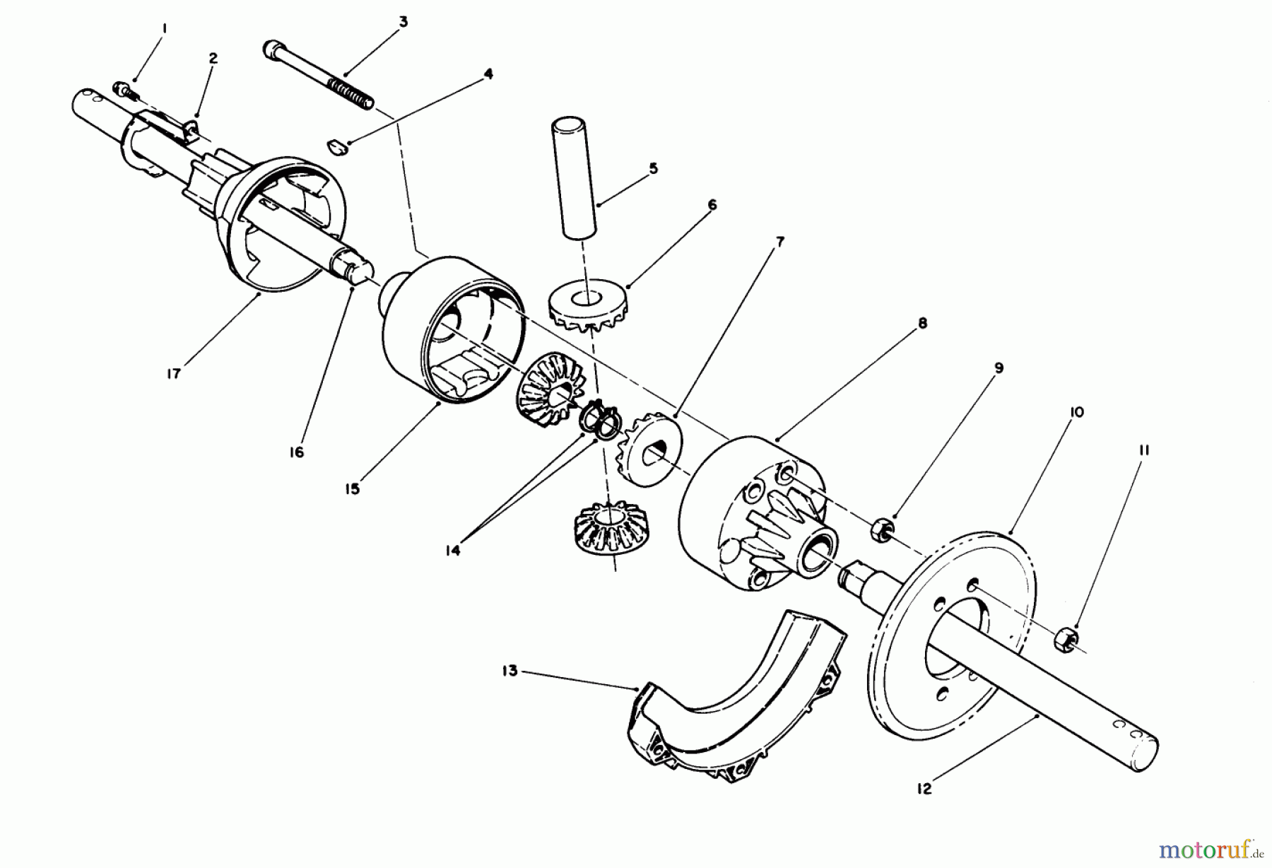  Toro Neu Snow Blowers/Snow Throwers Seite 1 38580 (1132) - Toro 1132 Power Shift Snowthrower, 1992 (2000001-2999999) DIFFERENTIAL KIT MODEL NO. 38038 (OPTIONAL)