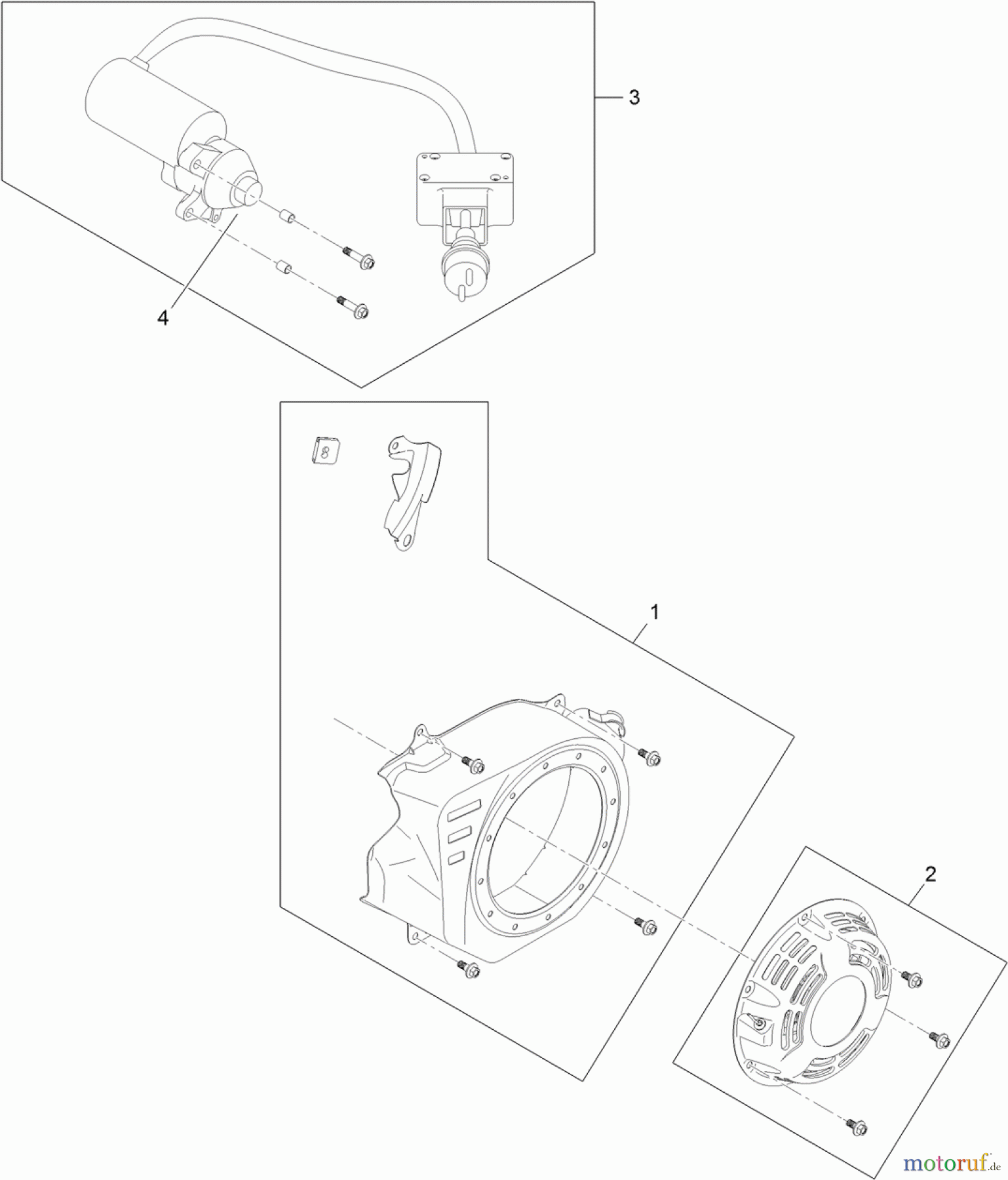  Toro Neu Snow Blowers/Snow Throwers Seite 1 38569 (6053 ES) - Toro CCR 6053 ES Quick Clear Snowthrower, 2013 (SN 313002000-313999999) ENGINE ASSEMBLY NO. 3