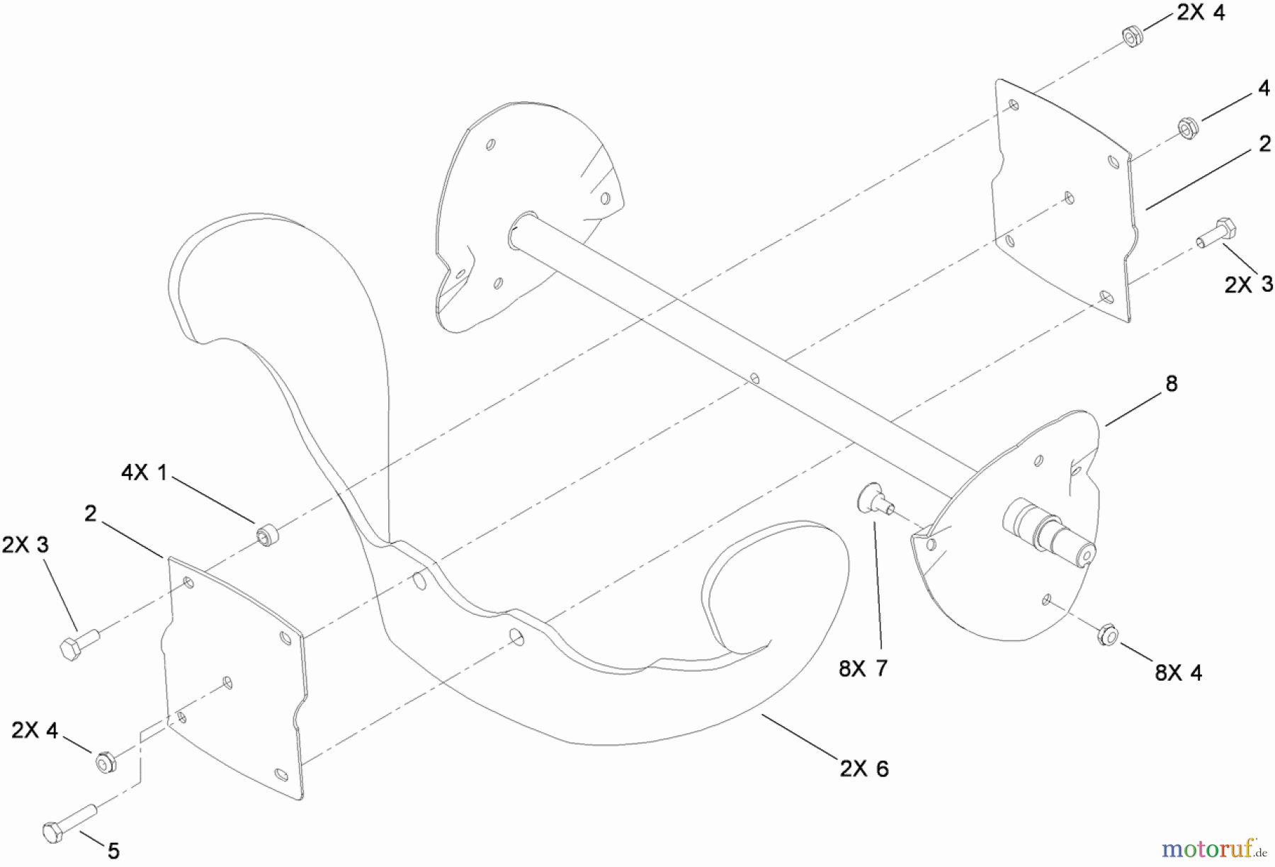 Toro Neu Snow Blowers/Snow Throwers Seite 1 38581 - Toro Power Clear Snowthrower, 2010 (310000001-310999999) ROTOR ASSEMBLY