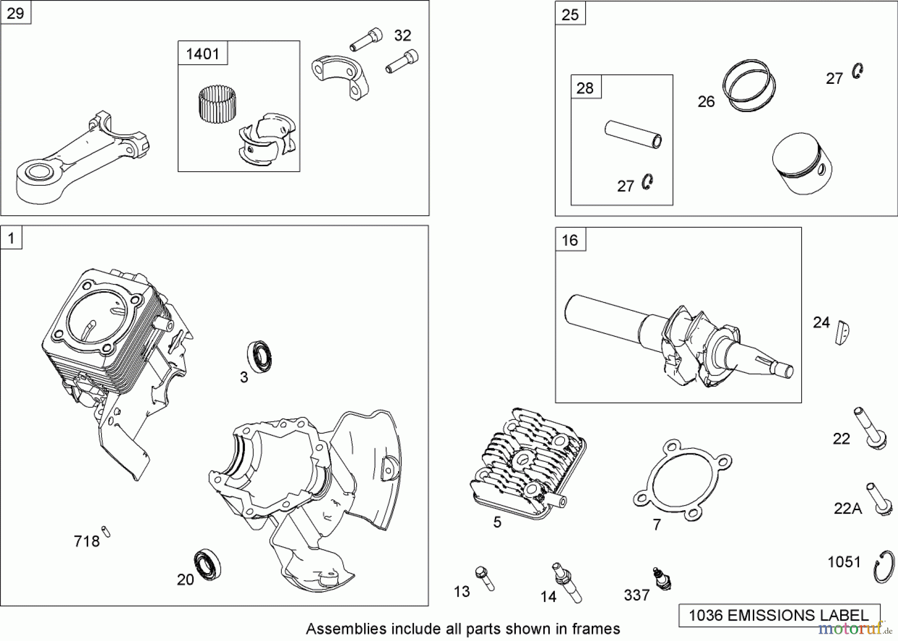  Toro Neu Snow Blowers/Snow Throwers Seite 1 38582 - Toro Power Clear Snowthrower, 2009 (290000001-290999999) CYLINDER, PISTON AND CONNECTING ROD ASSEMBLY BRIGGS AND STRATTON 084233-0199-E8