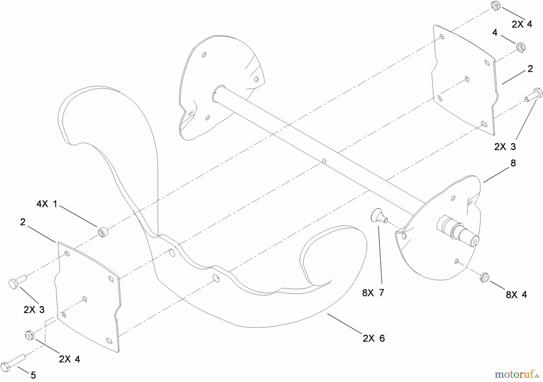  Toro Neu Snow Blowers/Snow Throwers Seite 1 38587 - Toro Power Clear Snowthrower, 2011 (311000001-311020000) ROTOR ASSEMBLY