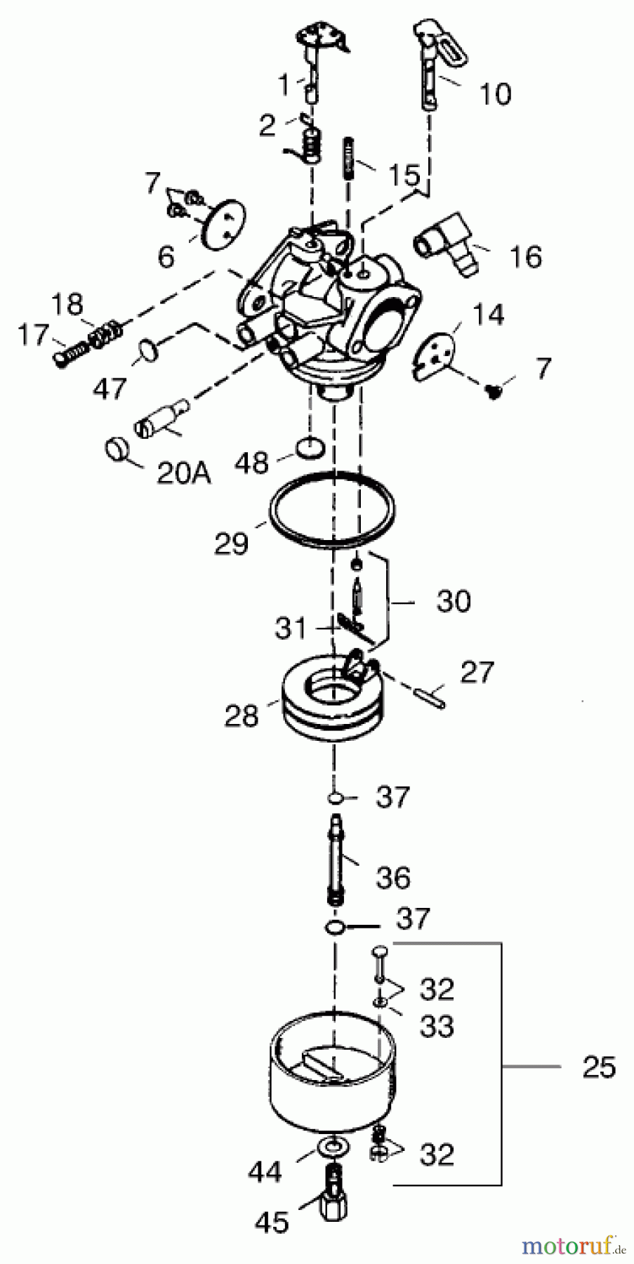  Toro Neu Snow Blowers/Snow Throwers Seite 1 38590 (1232) - Toro 1232 Power Shift Snowthrower, 1999 (9900001-9999999) CARBURETOR NO. 640105