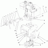 Toro 38591 (1232) - 1232 Power Shift Snowthrower, 1999 (9900001-9999999) Ersatzteile ENGINE & TRANSMISSION DRIVE ASSEMBLY