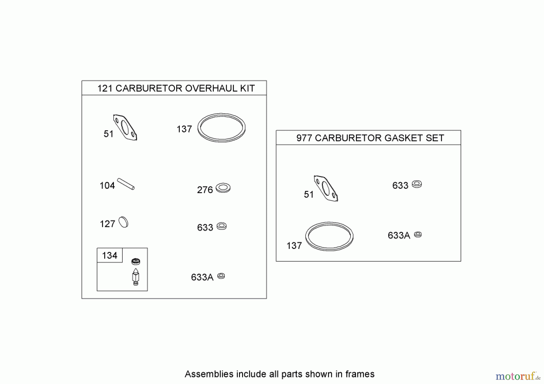  Toro Neu Snow Blowers/Snow Throwers Seite 1 38597 (6000) - Toro Power Max 6000 Snowthrower, 2008 (280000001-280999999) CARBURETOR OVERHAUL KIT BRIGGS AND STRATTON 15D102-0111-E1