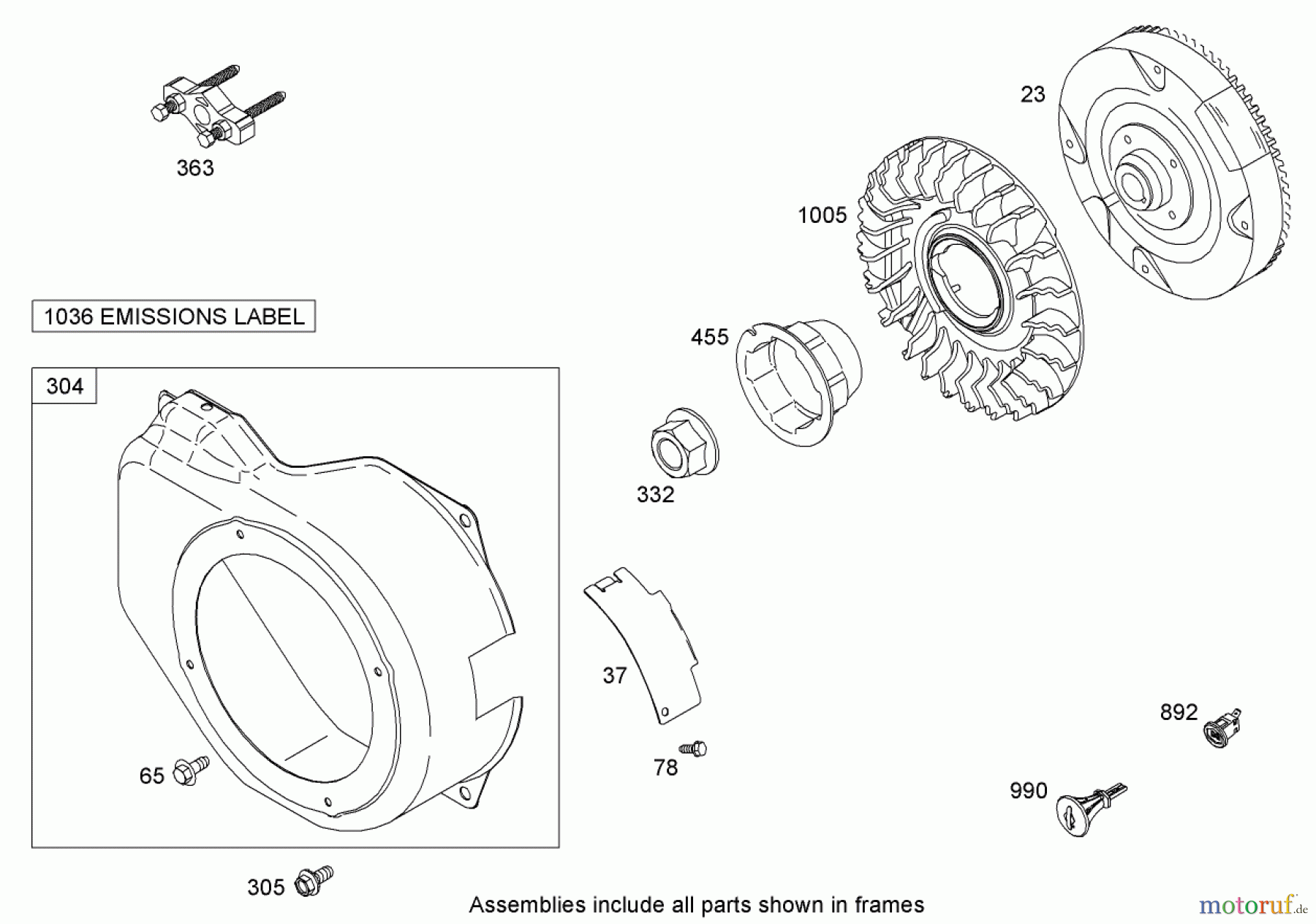  Toro Neu Snow Blowers/Snow Throwers Seite 1 38597 (826 O) - Toro Power Max 826 O Snowthrower, 2010 (310000001-310999999) BLOWER HOUSING ASSEMBLY BRIGGS AND STRATTON 15D102-0111-E1