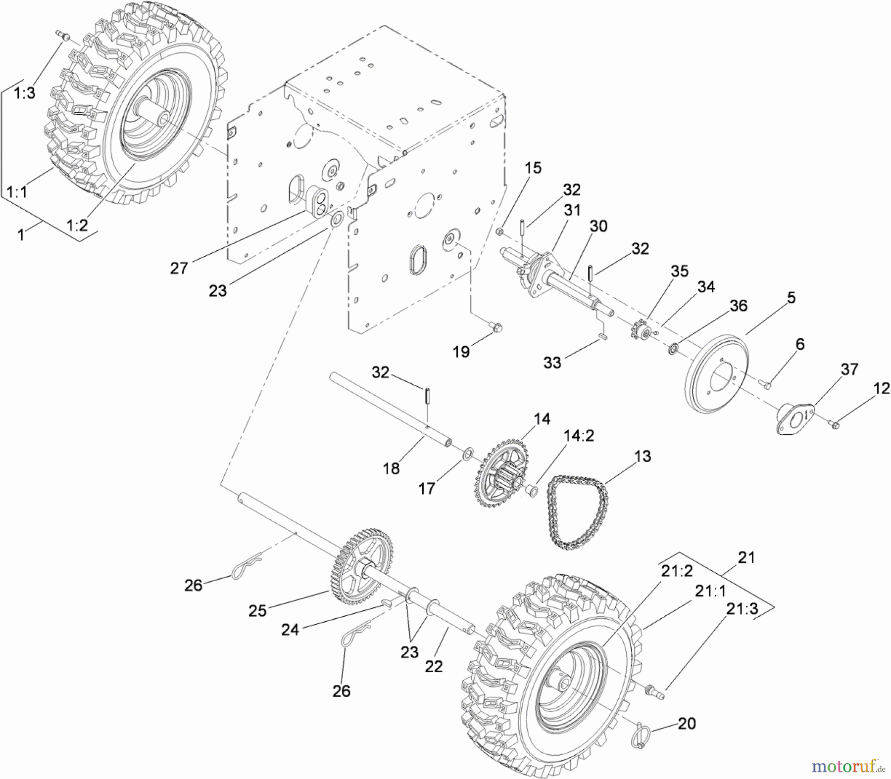  Toro Neu Snow Blowers/Snow Throwers Seite 1 38597 (826 O) - Toro Power Max 826 O Snowthrower, 2011 (311000001-311999999) AUGER AND HOUSING ASSEMBLY #2