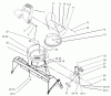 Toro 38601 - Snow Commander Snowthrower, 2005 (250000001-250999999) Ersatzteile CHUTE ASSEMBLY