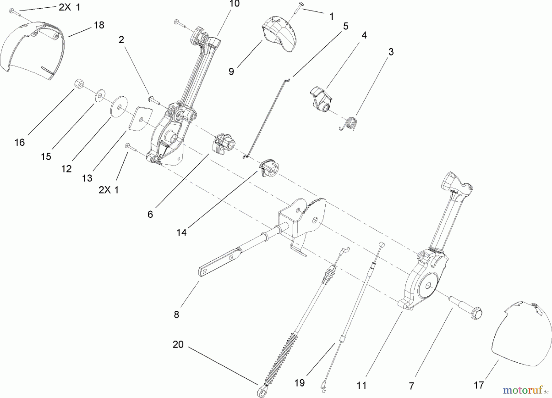  Toro Neu Snow Blowers/Snow Throwers Seite 2 38610 (726 TE) - Toro Power Max 726 TE Snowthrower, 2004 (240000001-240999999) CHUTE CONTROL ASSEMBLY