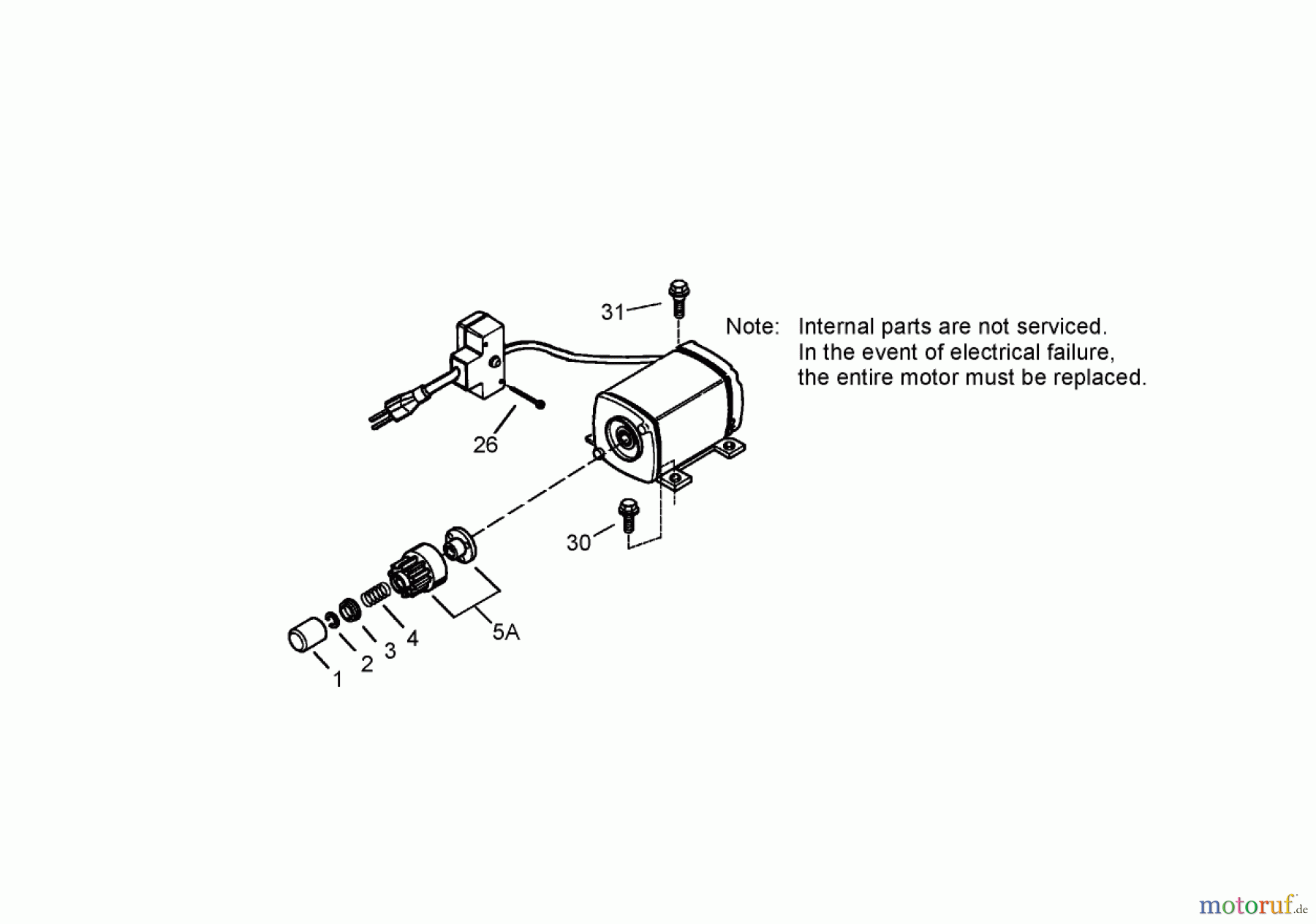  Toro Neu Snow Blowers/Snow Throwers Seite 2 38621 (826 LE) - Toro Power Max 826 LE Snowthrower, 2007 (270000001-270999999) ELECTRIC STARTER ASSEMBLY TECUMSEH LH318SA-156564H