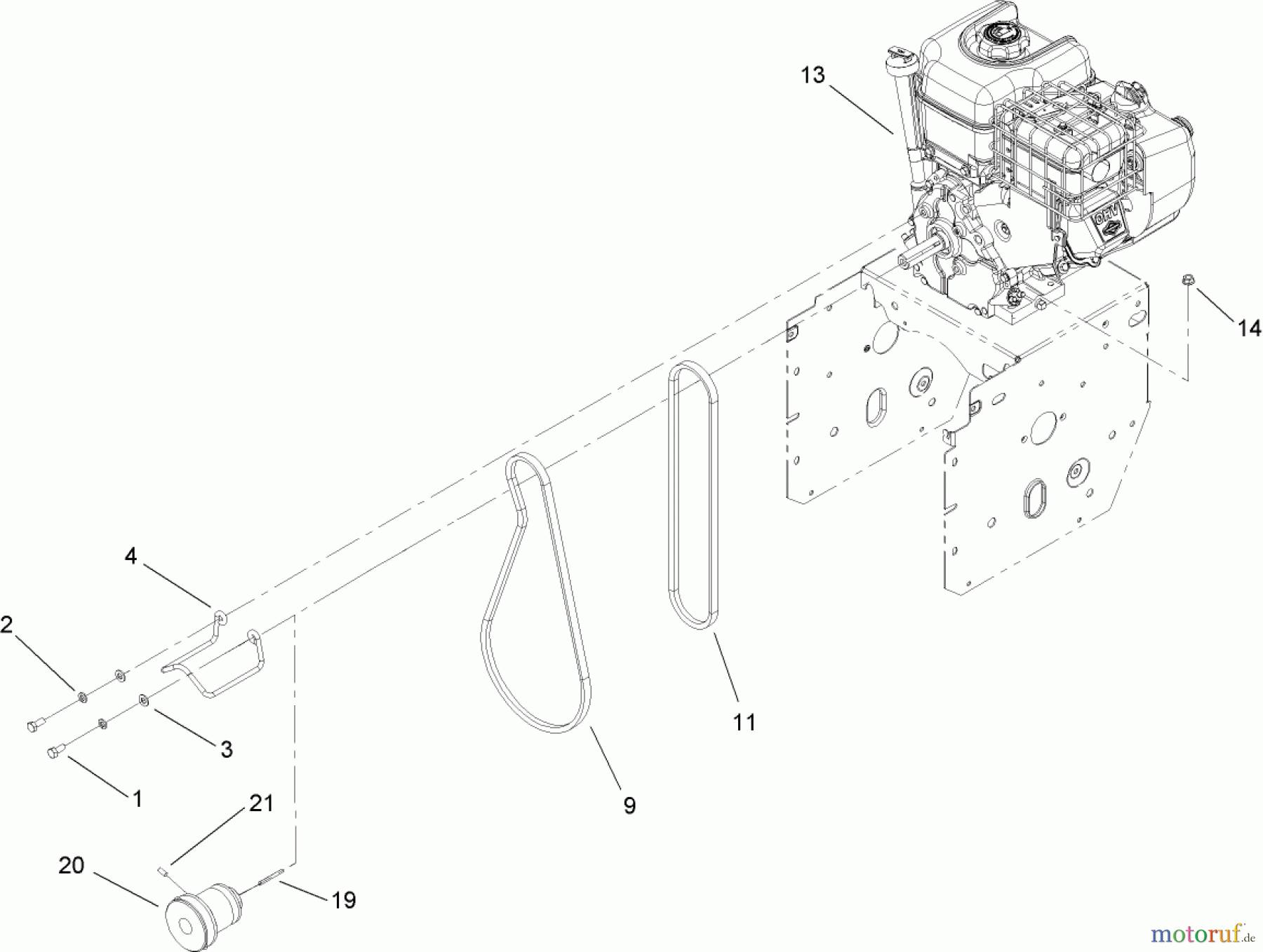  Toro Neu Snow Blowers/Snow Throwers Seite 2 38629 (826 OE) - Toro Power Max 826 OE Snowthrower, 2008 (280000001-280999999) ENGINE ASSEMBLY