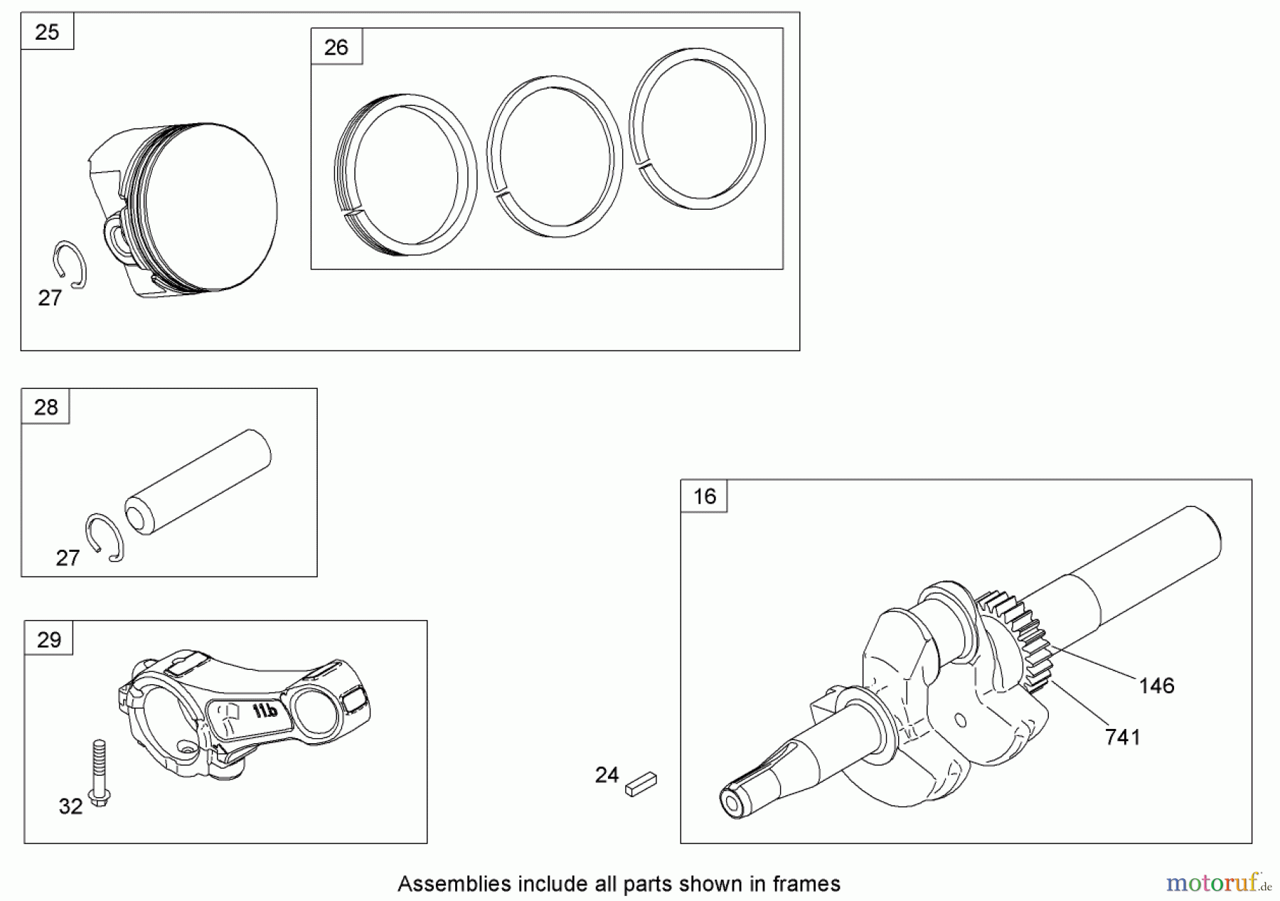  Toro Neu Snow Blowers/Snow Throwers Seite 2 38629 (826 OE) - Toro Power Max 826 OE Snowthrower, 2010 (310000001-310999999) CRANKSHAFT ASSEMBLY BRIGGS AND STRATTON 15D104-0112-E1